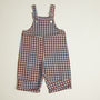 August Sky Gingham Cotton Dungarees